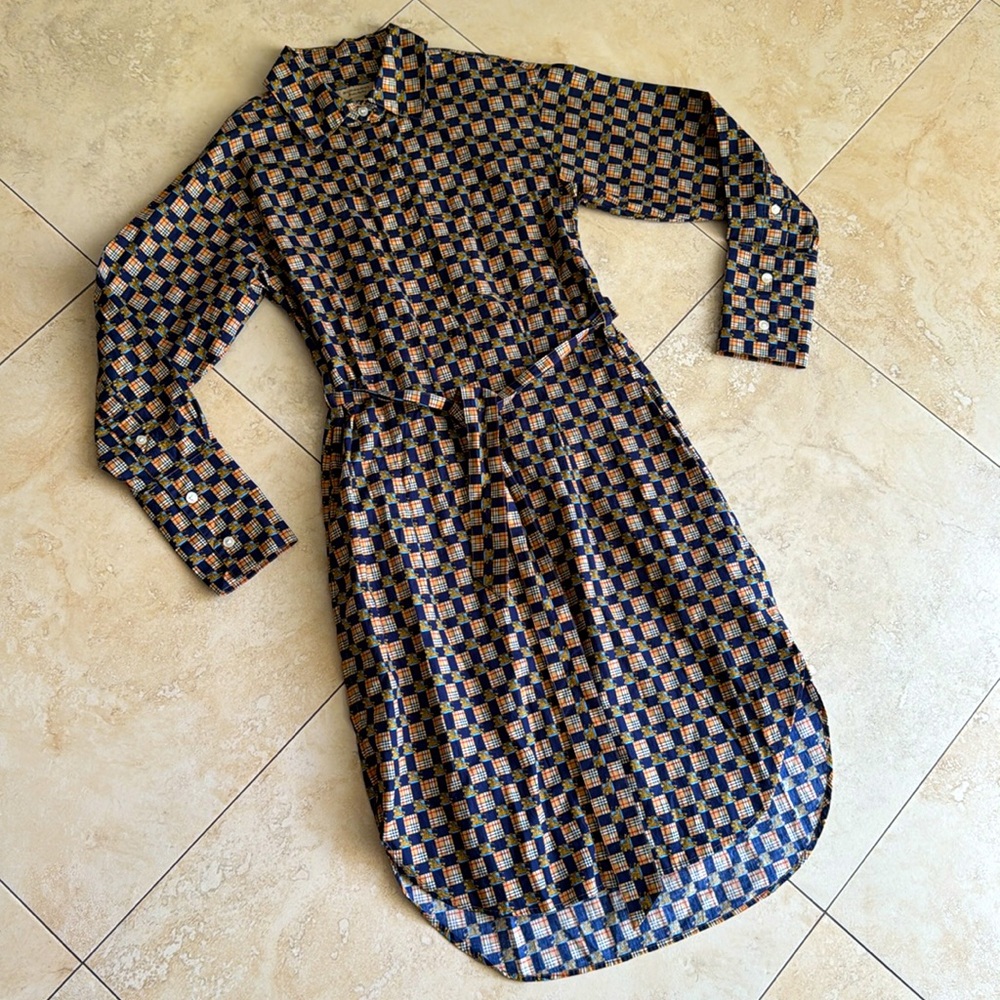 Burberry *NEW* Plaid Printed Shirt Dress- Size 2